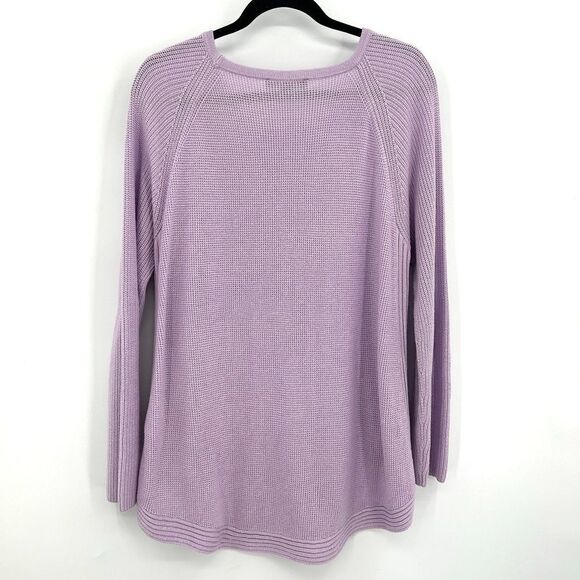 INC INTERNATIONAL CONCEPTS Purple Side Zip Scoop Neck Pullover Knit Sweater XXL - Picture 2 of 5